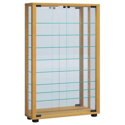 Glas Stand Vitrine Sammelvitrine Lumo Mini Spiegel