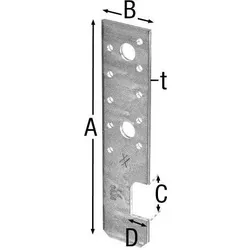 Bulldog, Holzverbinder, Simpson HE - Profilanker HE135