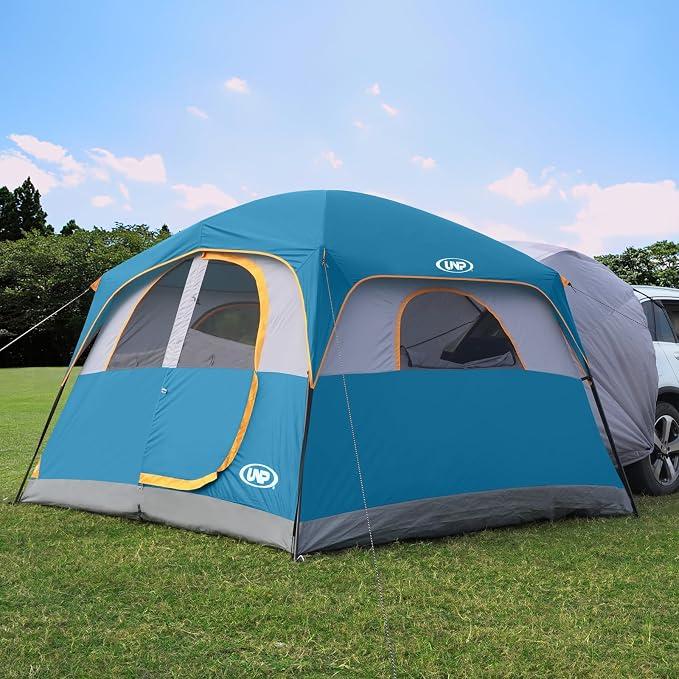 Heckzelt Auto, SUV Zelt für Camping 6 Personen - 2 in 1 Autozelt Einfacher Aufbau mit Regenschutz, Familienzelt 3 m x 2,7 m x 2 m (H)