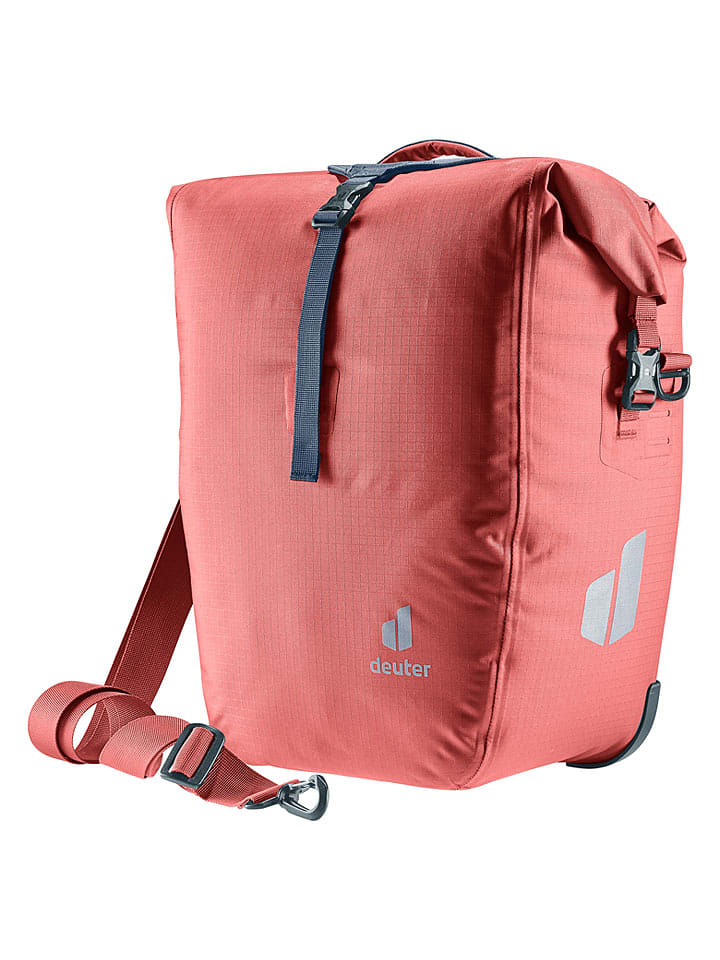 Deuter Fahrradtasche "Weybridge 25+5" in Rot - (B)34 x (H)43 x (T)22 cm - onesize