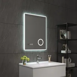 LED-Badspiegel Lizzano 50x70 cm Weiß [pro.tec]