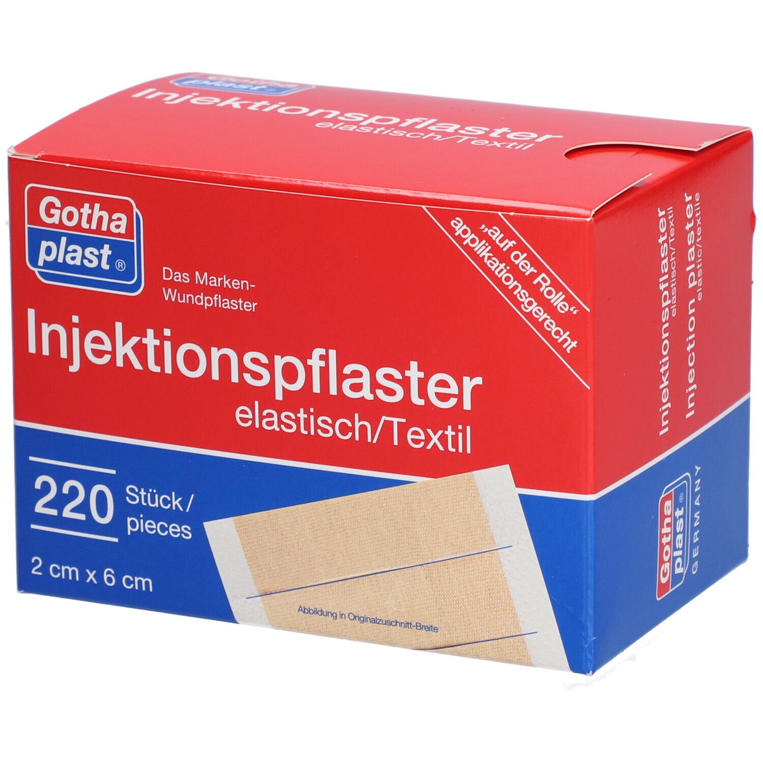 Gothaplast Injektionspfl.2x6 cm 220 St Pflaster