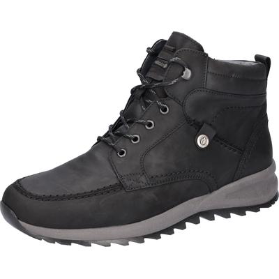 Winterboots WALDLÄUFER "HELLE", Herren, Gr. 8,5 (42,5), schwarz, Nubukleder, Schuhe Winterboots, mit Lammfellfutter, H-Weite