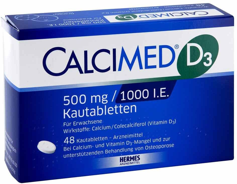 Calcimed D3 500 mg / 1000 I.E. Kautabletten