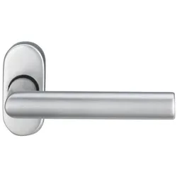 EDI, Türgriff + Türgarnitur, Profiltürdrückerlochteil 1108/2033 Edelstahl EST oval 8 mm gerade (Türgriff)