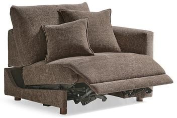 Tristan Power Sectional Seating - Build Your Own, Right Power Recliner, Right Arm Facing Power Reclining/Everett Mushroon - Grandin Road
