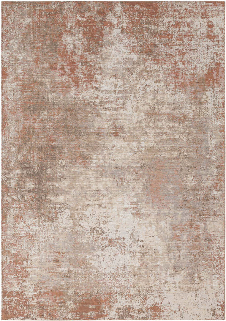 Mastercraft Rugs Abstract Wool Flatweave Area Rug Beige;Red;Brown Rectangle 140 x 200 cm