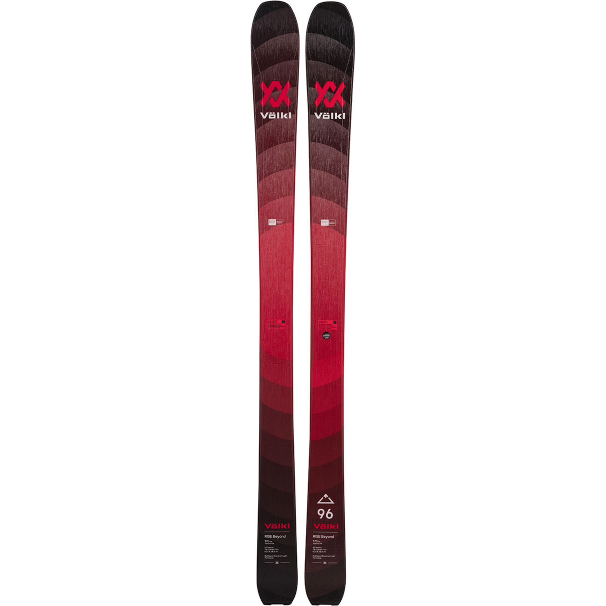 Völkl Rise Beyond 96 Tourenski 25/26 Tourenski rot Größe 170cm Trekking