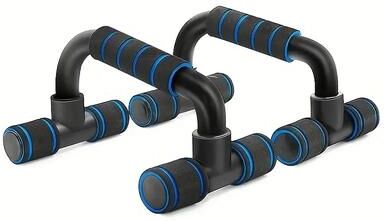 Smart Shopping Spot PowerGrip Push Up Bars For Home Gym Chest & Strength Training blue