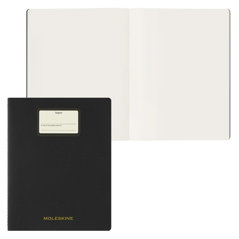 MOLESKINE Student Cahier XXL Notizbuch ca. DIN A4 blanko, Anzahl der Seiten: 120 CHSTU73BK