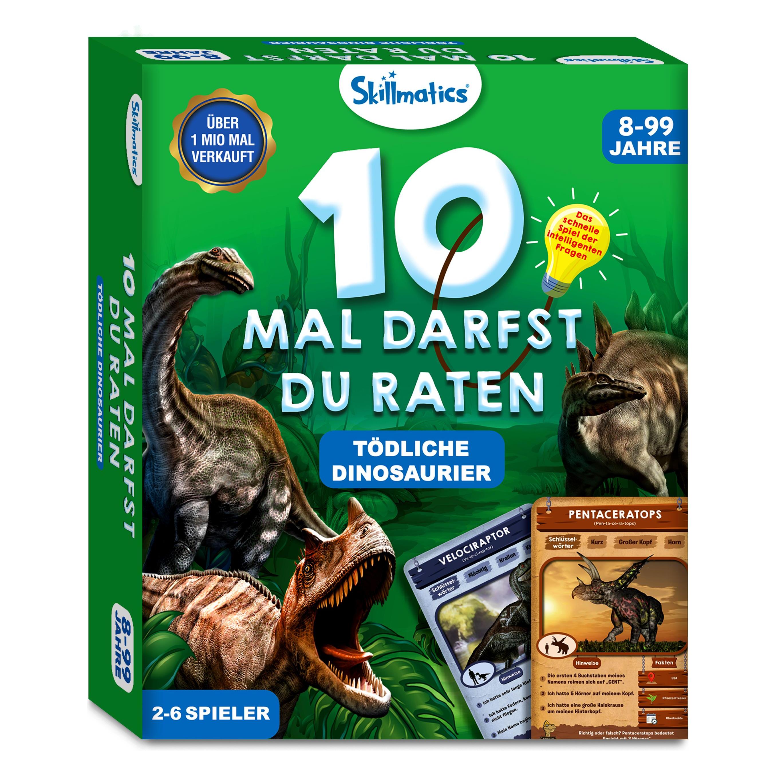 Skillmatics 10 Mal raten Dinosaurier, d (Deutsch, 2 - 6 Spieler) (SKILL317GDD)