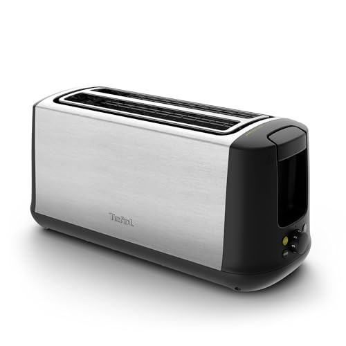 Tefal TL342D Subito broodrooster met 2 lange sleuven, RVS, Zwart