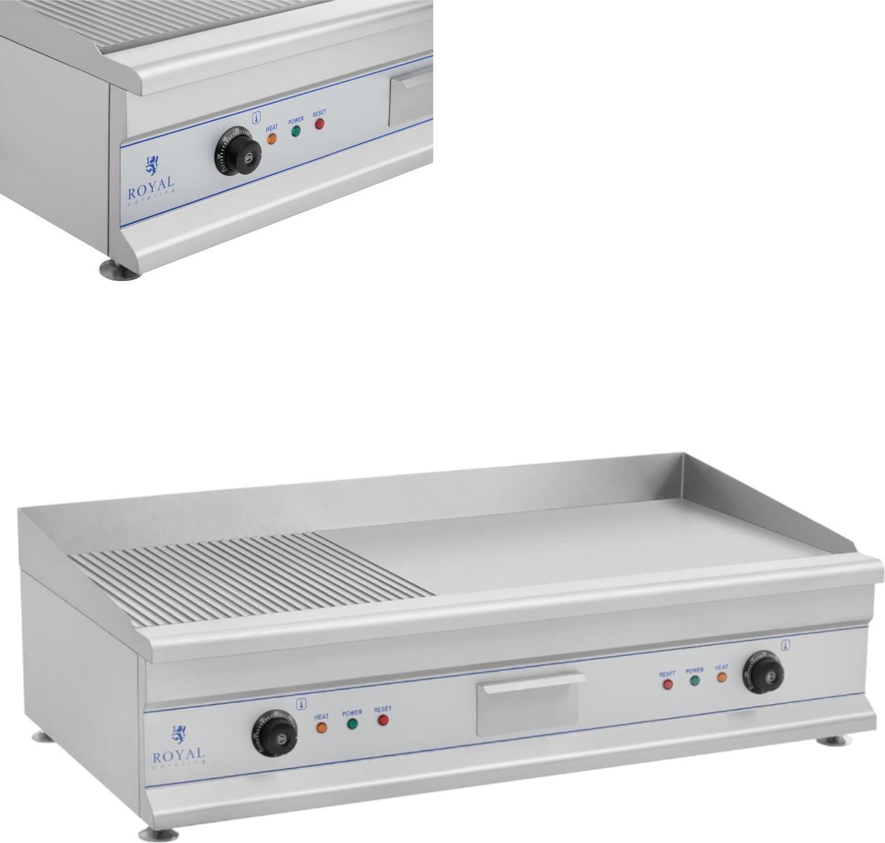 Elektrogrill 230V doppelt groß geriffelt 100cm