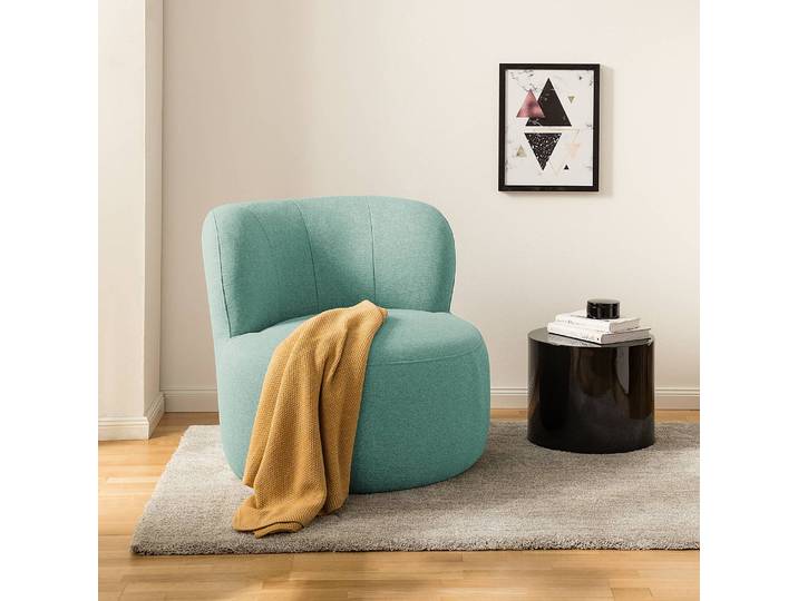 Sessel LOVELOCK Blau Webstoff Voer 78 x 75 x 84cm