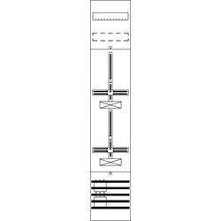 Striebel & John FD19DT Zählerfeld DPB 2-st.NH00 Tandem, mit Dreipunkt-Befestigung, 9RE 2CPX054064R9999