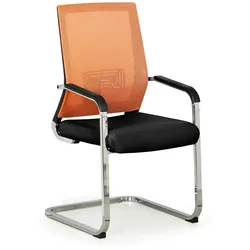 Konferenzstuhl ELITE NET, orange/schwarz