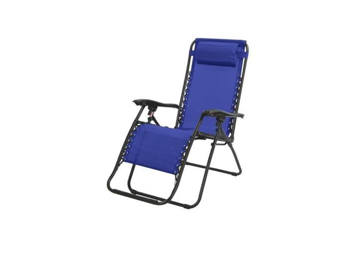 Fauteuil relax d'extérieur bleu – Dimensions 90x108x64 cm