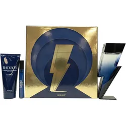 Carolina Herrera, Beauty Geschenkset, Bad Boy Cobalt Eau De Parfum 100ml Eau De Parfum 10ml Shower Gel 100ml (Körperpflegeset, Parfum Set)