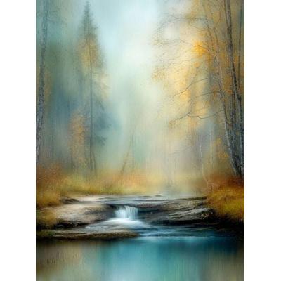 CALVENDO Puzzle Zwischen silbernen Stämmen flüstert das Wasser von alten Geschichten | 2000 Teile Lege-Größe 90x67cm Foto-Puzzle für glückliche