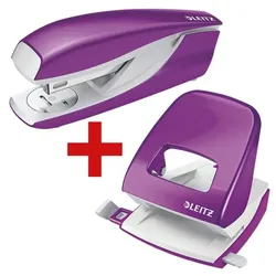Leitz Tacker-Locher-Büroset »5502 & 5008 NeXXt WOW« violett