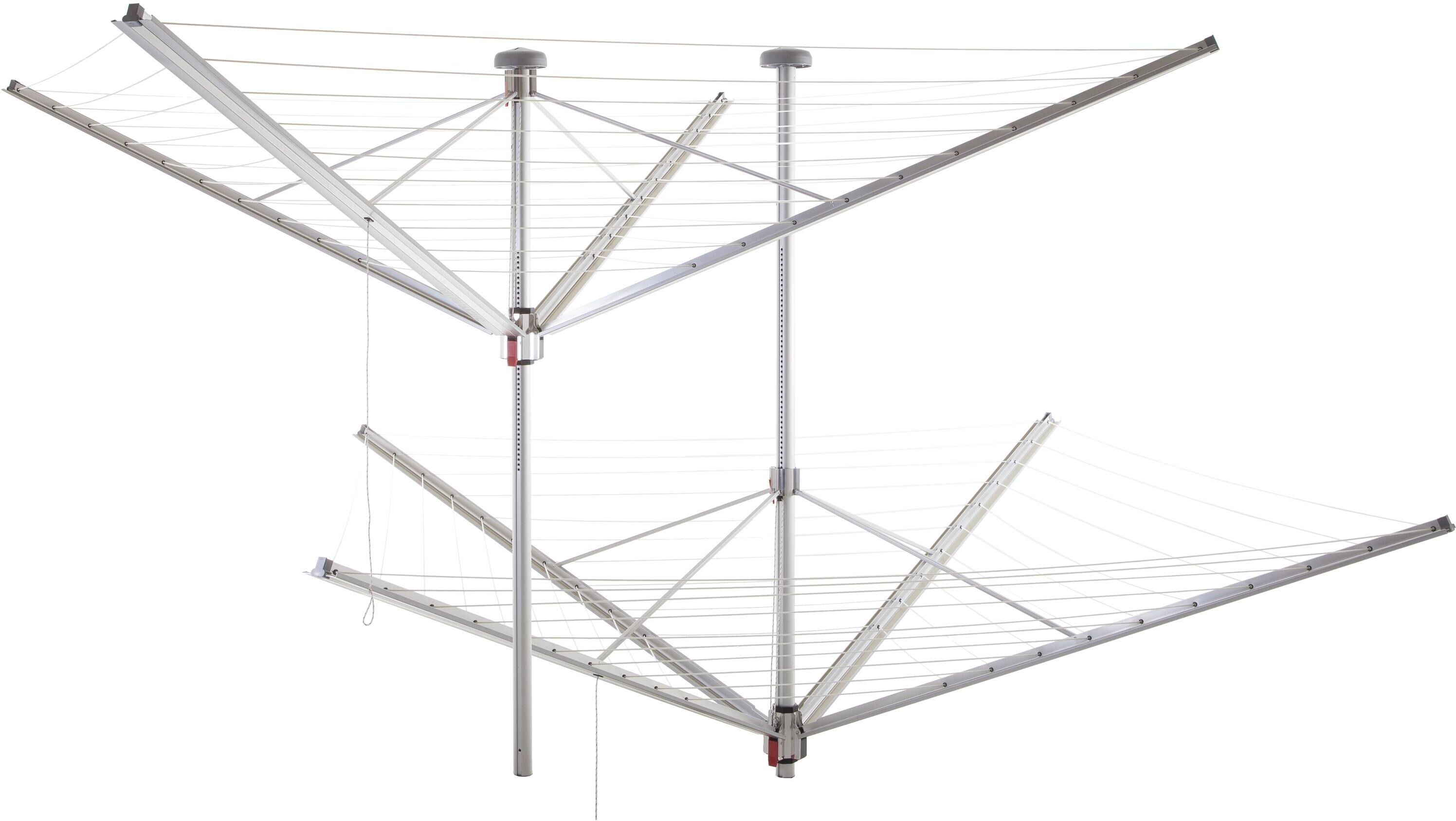 Wäschespinne "Stewi Wäschespinne First Lady 60 m", silber (silberfarben), H:2.250cm, Aluminium, Wäscheständer, Wäschespinne silberfarben Einheitsgröße