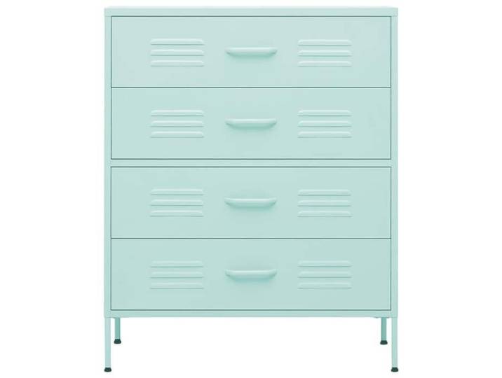 BEL-ACHAT* Buffet/Commode - Bahut Meuble Enfilade - Fonction d'affichage Vert menthe 80x35x101 5 cm Acier Prom38324575