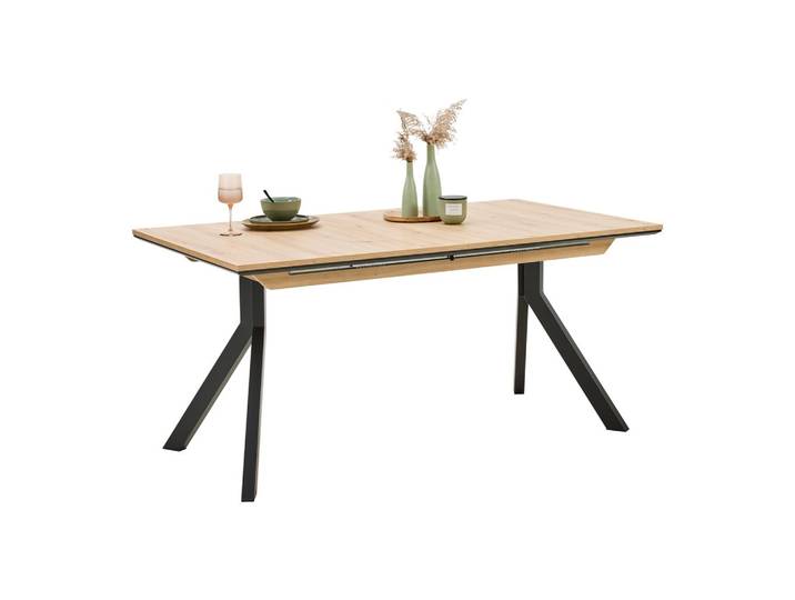 Ausziehtisch Mendosa 200 Schwarz/Eiche Artisan