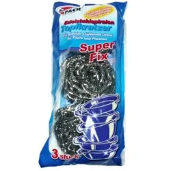 Topfreiniger Reinex Super Fix Topfkratzer 3er Set 3 Stück im Pack, hygienisch