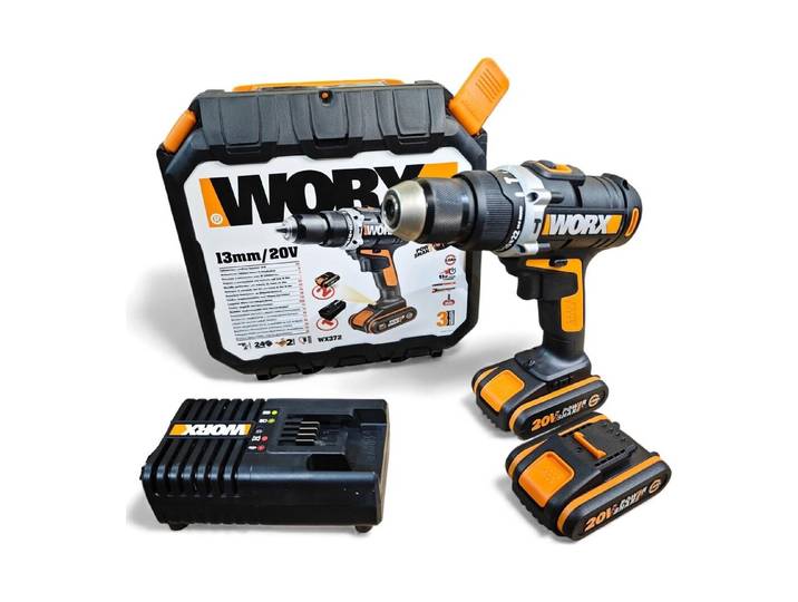 Worx Akku-Schlagbohrschrauber Wx372.6 20 V 50 Nm 2.5 Ah