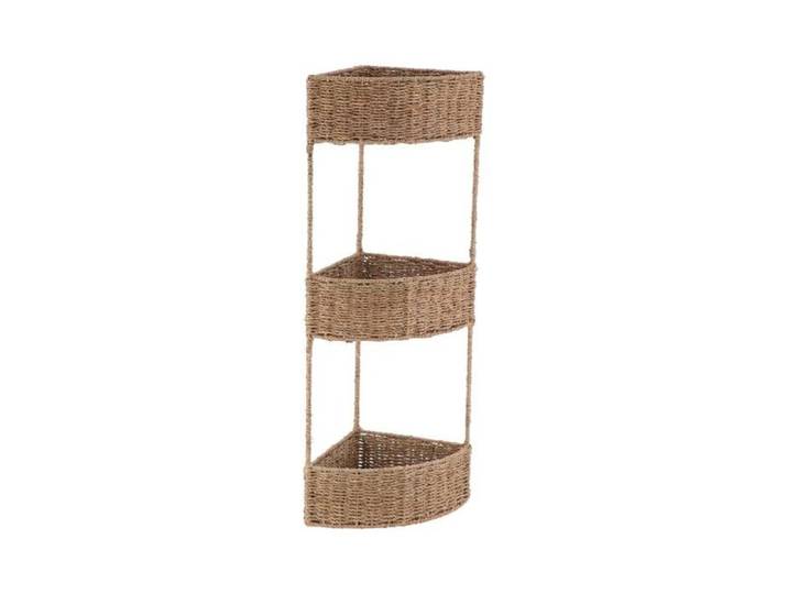 ETAGERE D ANGLE 3 PANIERS EN MATIERE VEGETALE/METAL - NATUREL - Tendance