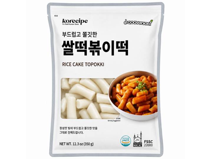 HYHS Korecipe Gâteau de riz Topokki 500 g