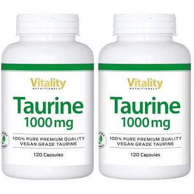 Taurine 1000 vegan Kapseln 2x 2x124,2 g