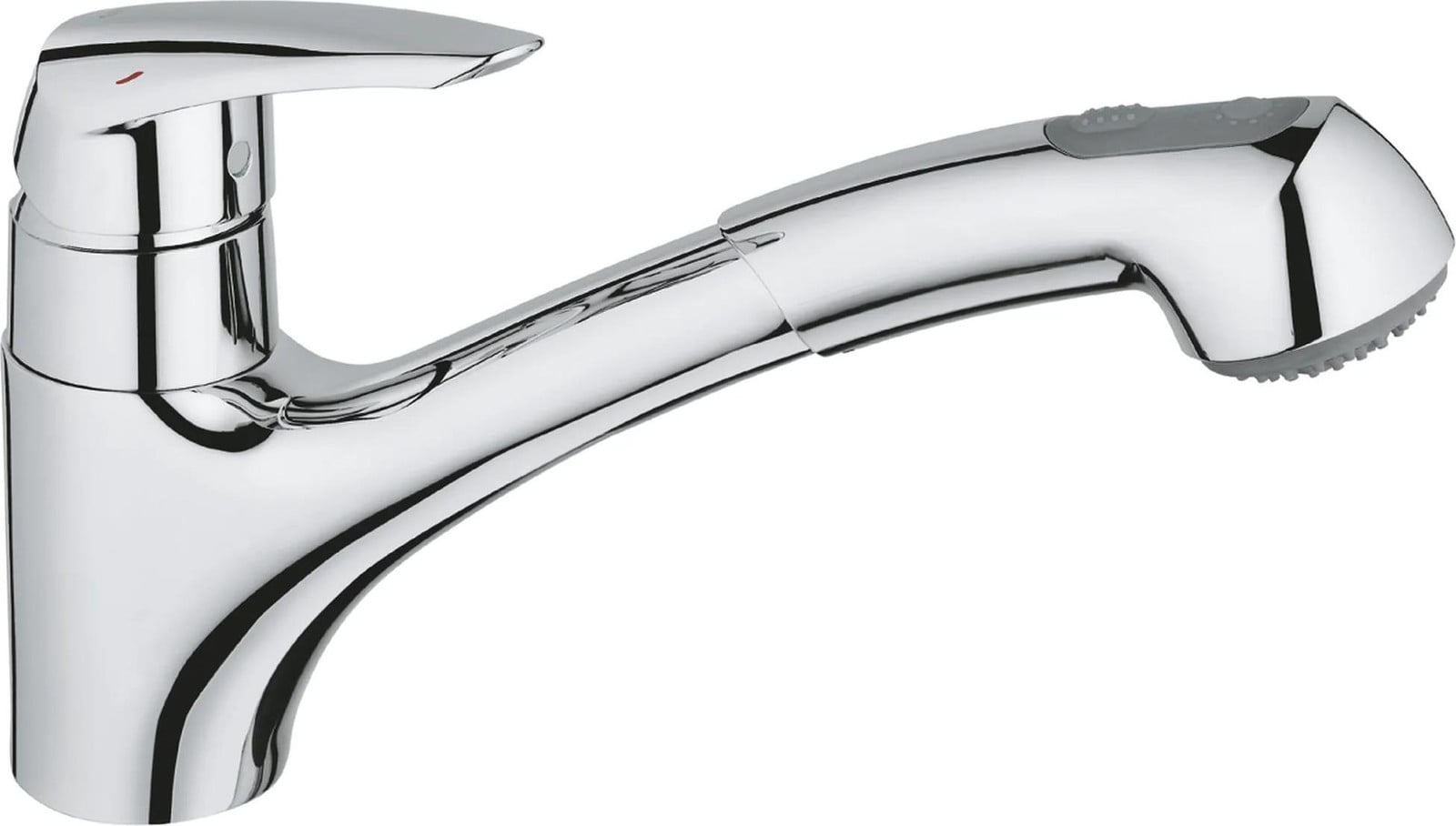 Grohe Eurodisc spoelbakkraan chroom met uittrekbare uitloop en sprayfunctie