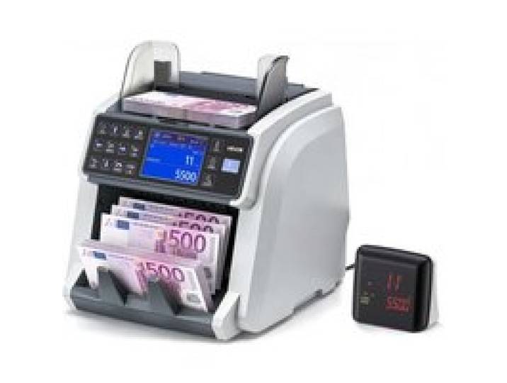 VEVOR geldtelmachine, bankbiljettenteller met UV/MG/IR/DD/DBL/HLF/CHN-detectie van vals geld, LED-display, waardeteller, ondersteunt meerdere valuta en gemengde bankbiljetten, max. 1500 bankbiljetten/min.