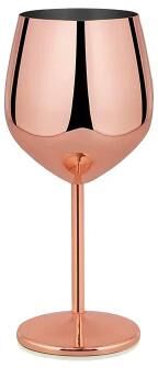 Uplifted Finds Stainless Steel Goblet Wine Glass 180 Ml Portable Cocktail Chalice rose Gold