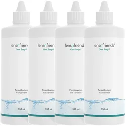 lensnfriends One StepAZ - Peroxidsystem mit Tabletten (4x 350ml + 180 Tab) früher COOL