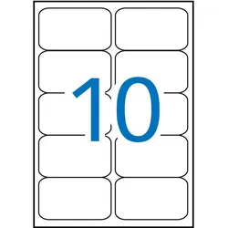 Apli, Etiketten, Etiketten 99,1 x 57 mm, aufgerundet auf 100 Blatt.