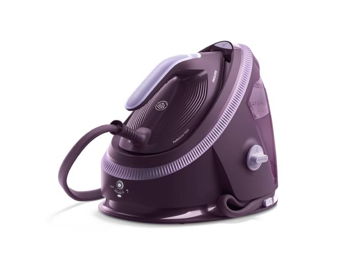 PHILIPS Dampfbügelstation PerfectCare 7000 Series PSG7200/30, PSG7200/20 , lila (aubergine), Dampfbügelstationen, 2.850 Watt, OptimalTemp & TurboPower-Dampfmotor, 600 gr Dampfstoß, Dampfbügelstation