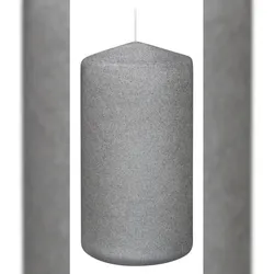 Wiedemann Kerzen Kerzen Pure Stone Grau 130 x Ø 68 mm 4er Set
