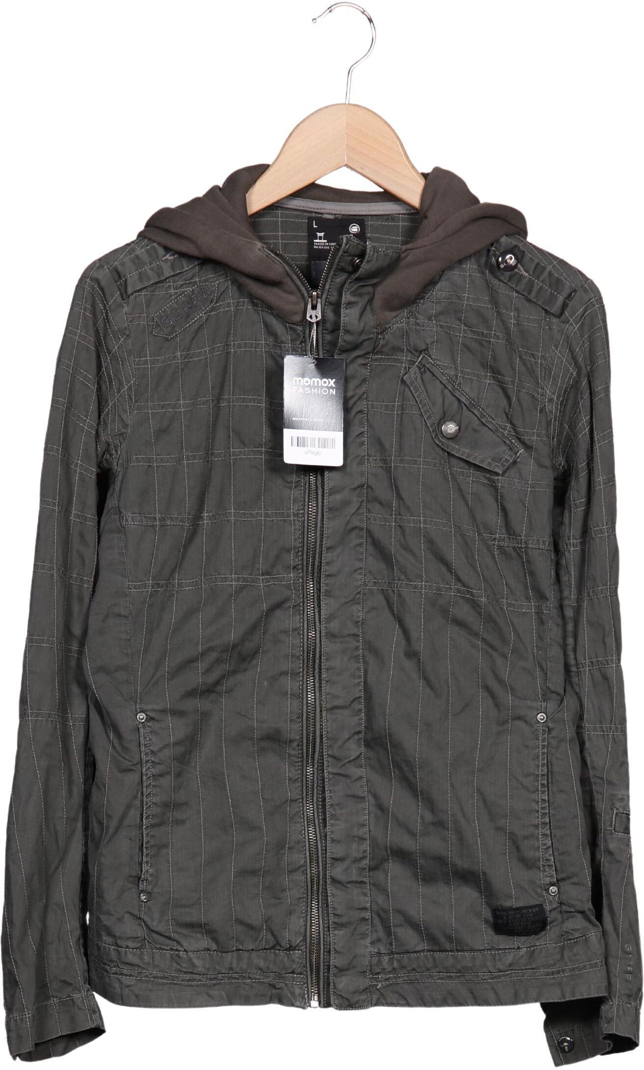 G Star RAW Damen Jacke, Grün, Gr. L, Baumwolle - Second Hand