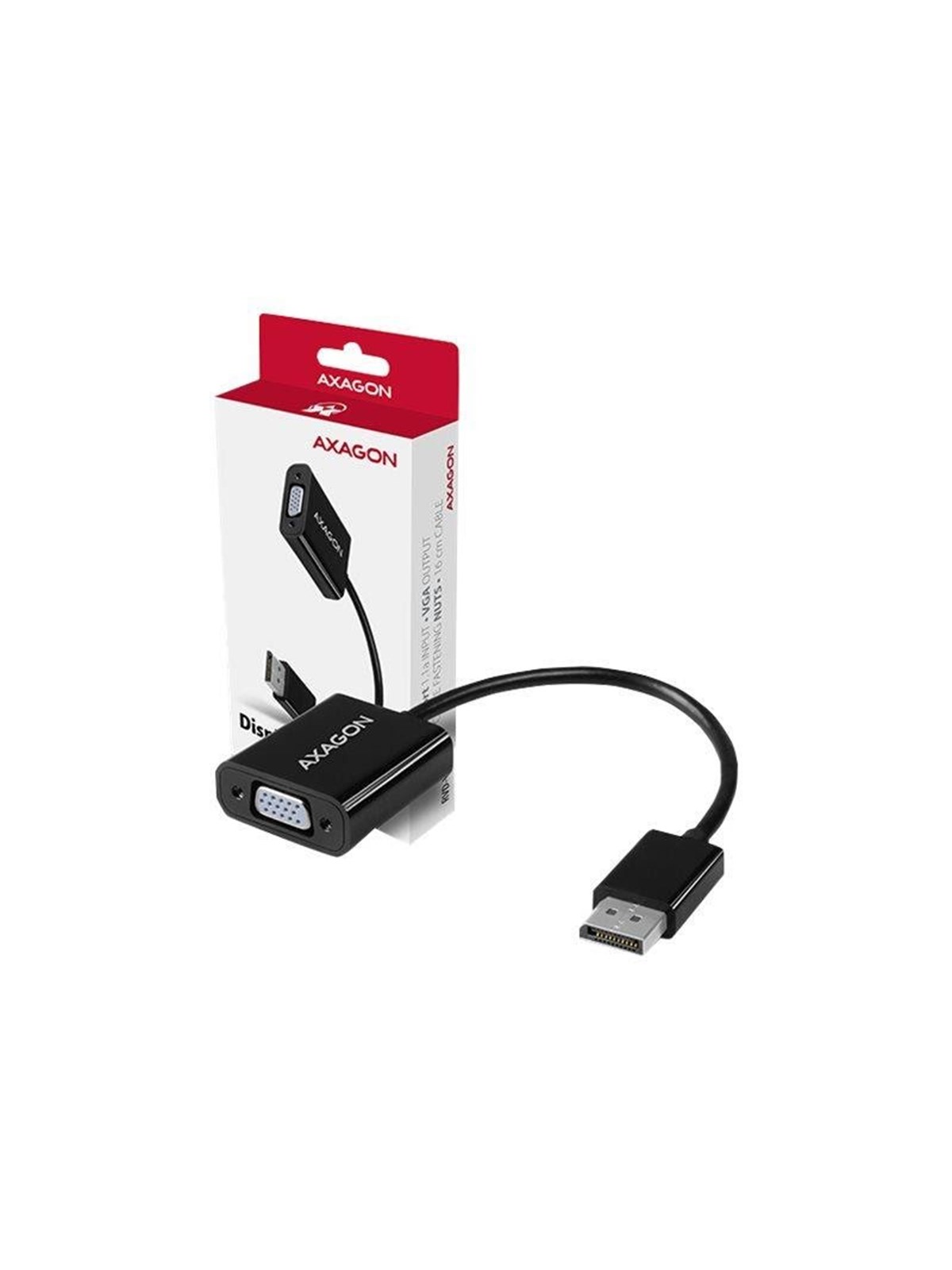 AXAGON - Videoadapter - DisplayPort zu HD-15 (VGA) - 16 cm