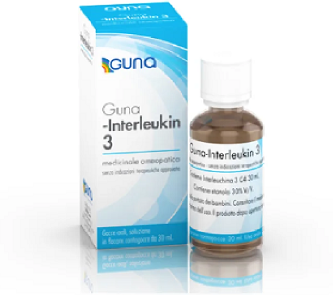 GUNA SpA Guna-Interleukin 3 Gocce 30ml - Stimolante dell'Ematopoiesi