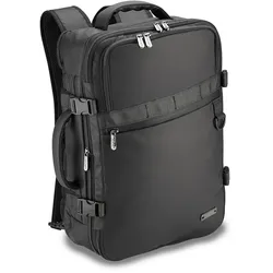 PEDEA NB-Rucksack 15,6 Zoll (39,6cm) "Clutch" Notebook-Rucksack mit Reisefach, schwarz