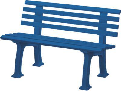 Gartenbank, 2-Sitzer, L 1200 mm, blau
