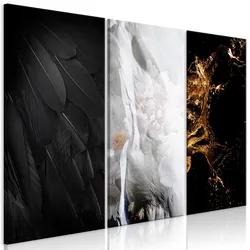 KUNSTDRUCK Schwarz 120/80 cm
