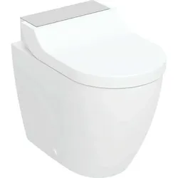 Geberit AquaClean Tuma Comfort WC-Komplettanlage, Stand-WC, 146.310.FW.1, Farbe: Edelstahl gebürstet
