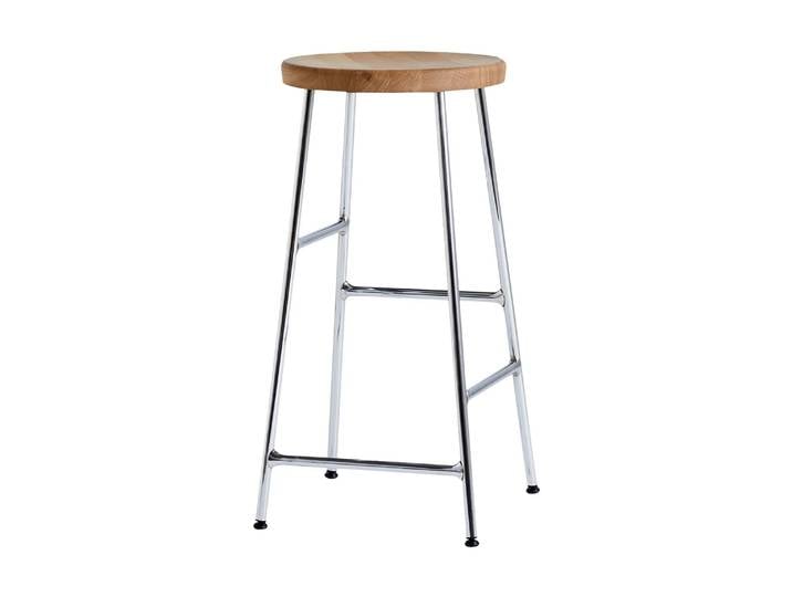 HAY Cornet runder Barhocker 65 cm Oiled oak-chrome