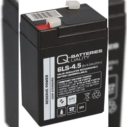 Q-Batteries 6LS-4.5 6 V 4,5 Ah AGM Bleiakku