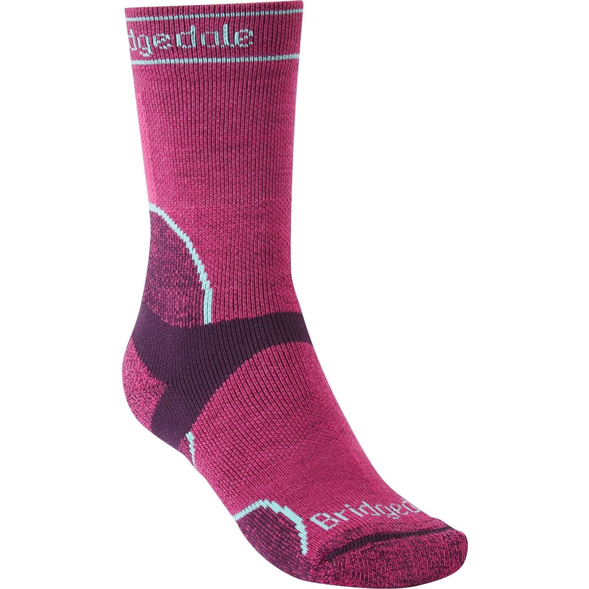 Bridgedale Trail Run Midweight T2 Merino Sport Crew berry (370) L 710350-370-L