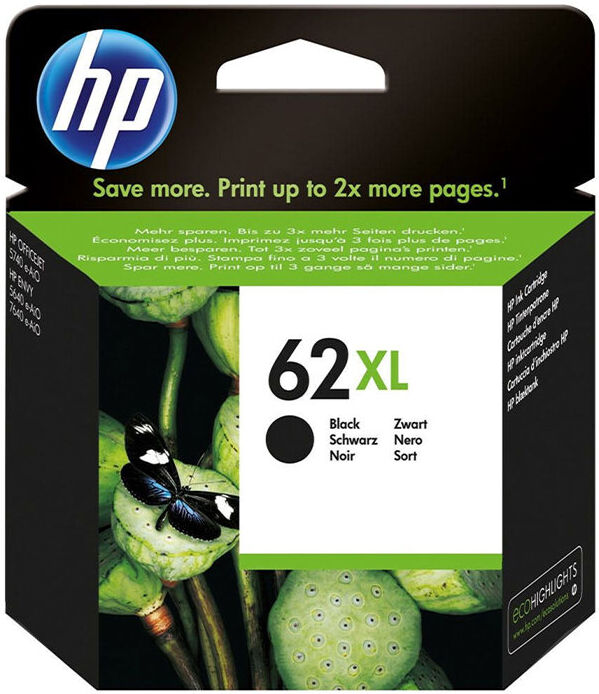 TINTEIRO HP 62 XL PRETO C2P05AE